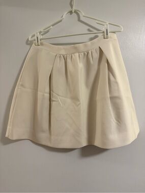 J. Crew Cream Circle Skirt